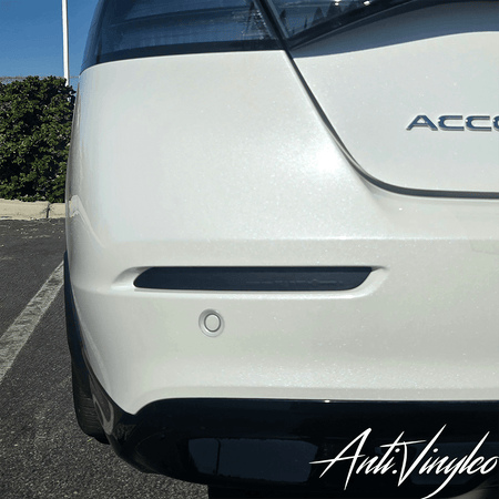 Rear view of a 2023 Honda Accord showcasing rear reflector delete for a sporty aesthetic.