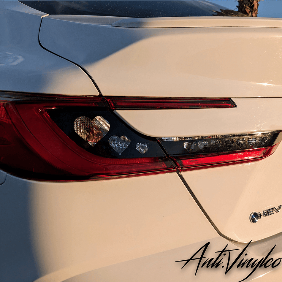 2025+ Toyota Camry with stylish turn signal overlay, showcasing a sleek tail light design.