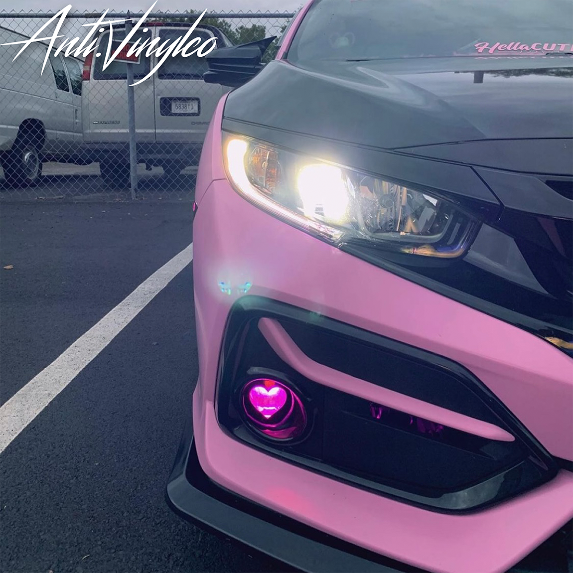 Custom Fog Light Overlays (Pair) | SHAPES | 2016-2021 Honda Civic